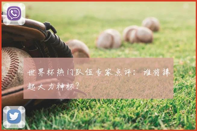 世界杯热门队伍专家点评：谁将捧起大力神杯？